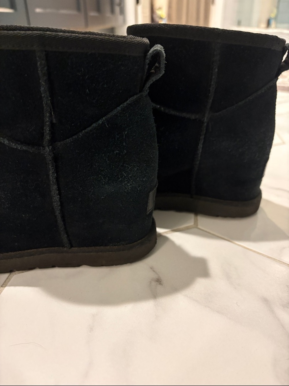 UGG | Black Hidden Wedge Women's Size 7 - Picture 7 of 8